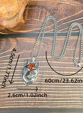 街头复古时尚百搭长款项链钛钢