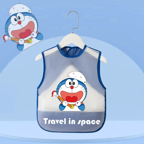 Детский водонепроницаемый летний легкий и тонкий нагрудник, фартук для еды, с карманом, анти-грязь