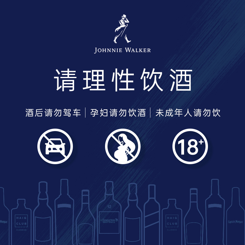 尊尼获加蓝牌蓝方威士忌山海经系列龙凤合鸣特别版礼盒 节日送礼