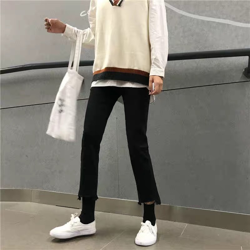 高腰2020年新款夏薄款八分牛仔裤 caiwinking牛仔裤