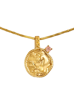 THEOGONY众神记战马浮雕锆石项链