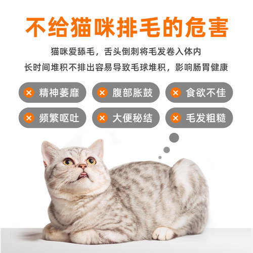 普安特化毛球片猫草猫咪专用化毛膏消化温和排毛去毛吐毛球化猫片 - 图0