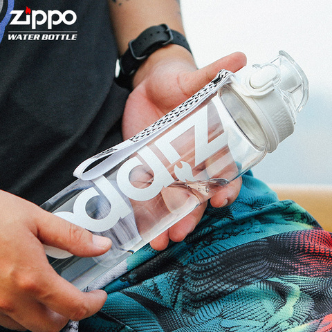 zippo塑料防摔户外水壶Tritan大容量学生杯子便携健身运动水杯男