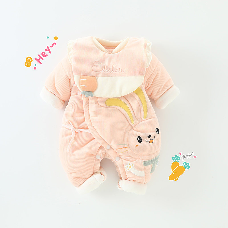 新生婴儿衣服秋冬初生男女保暖棉服 努米熊连身衣/爬服/哈衣
