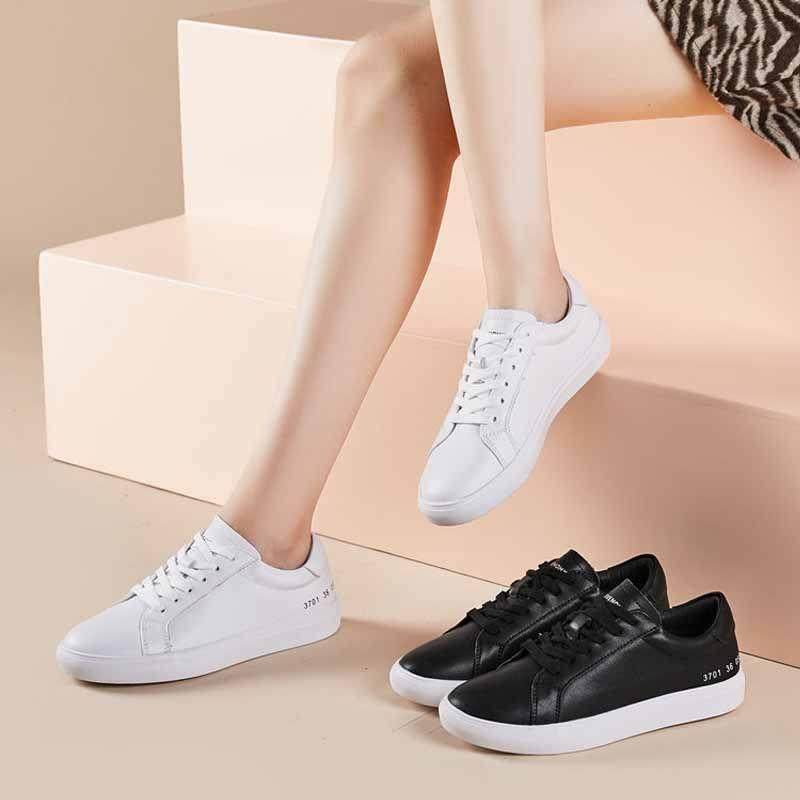 香港头层牛皮真皮百搭小白鞋女全皮休闲运动旅游平底单鞋纯皮板鞋,淘宝优惠券,粉丝福利购,淘宝优惠卷