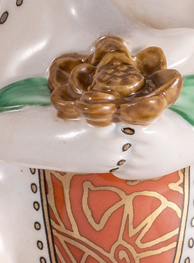 凤凰美居铜配瓷摆件桌面兔子