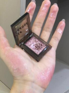 正品碎钻粉紫色眼影单色爆闪