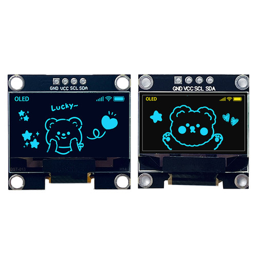 原厂正品0.91OLED0.96寸OLED1.3OLED12864显示屏I2C小智显示屏 - 图2
