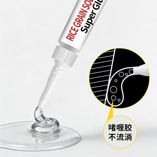 浓稠快干胶水卓力得啫喱胶高强度速干强粘高端透明胶水手办专用胶水塑料橡胶石头金属玻璃皮革强力胶多功能6g - 图0