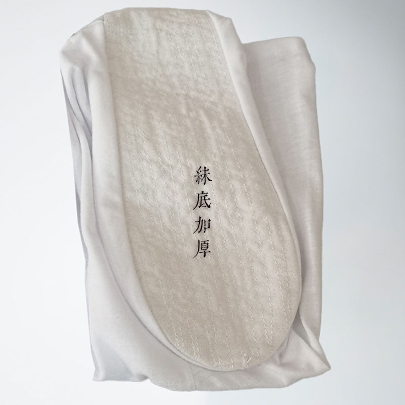 武当道长长筒云袜道士用品道袜白色棉袜透气舒适男女练功表演袜 - 图0