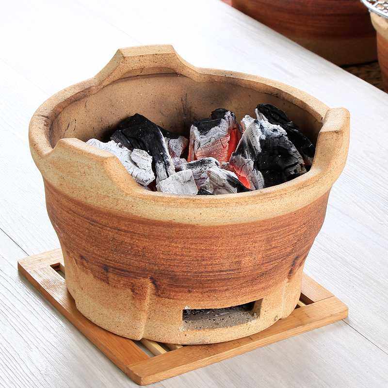 家用户外特色泥炉迷你小土炉商用老式炭炉野外木炭烤肉炉烧烤炉_虎窝淘