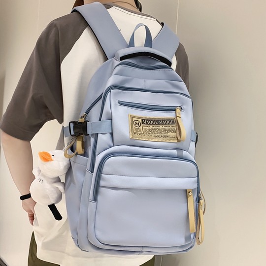 书包女初中生男高中韩版大容量ins潮酷双肩包大学生轻便减负背包