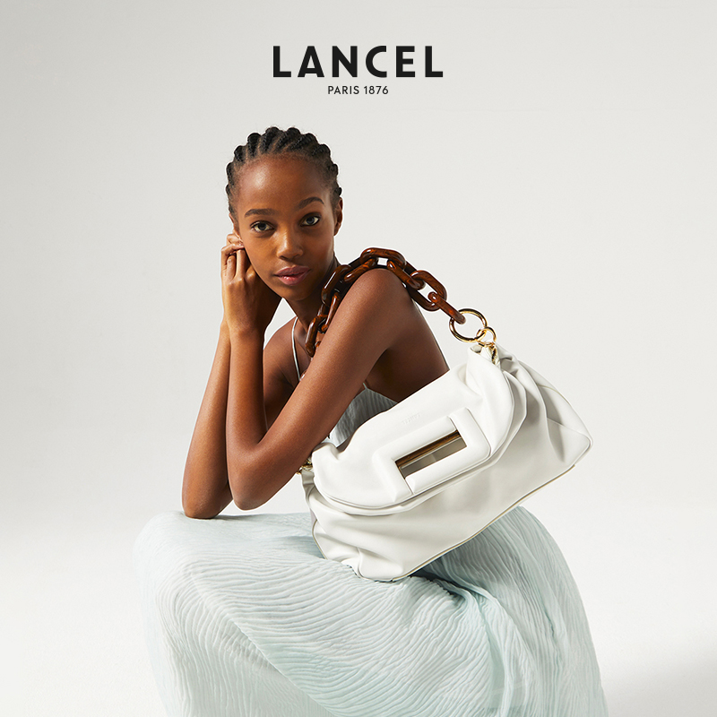 LANCEL/兰姿 Cocoon大号手提包链条包法国轻奢 高级感女包 软皮包 - 图0