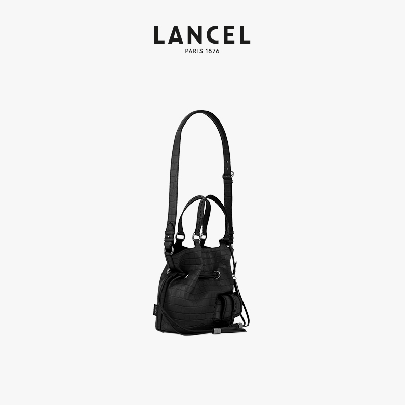 LANCEL/兰姿 Premier Flirt水桶包中号单肩手提烧麦包 - 图3