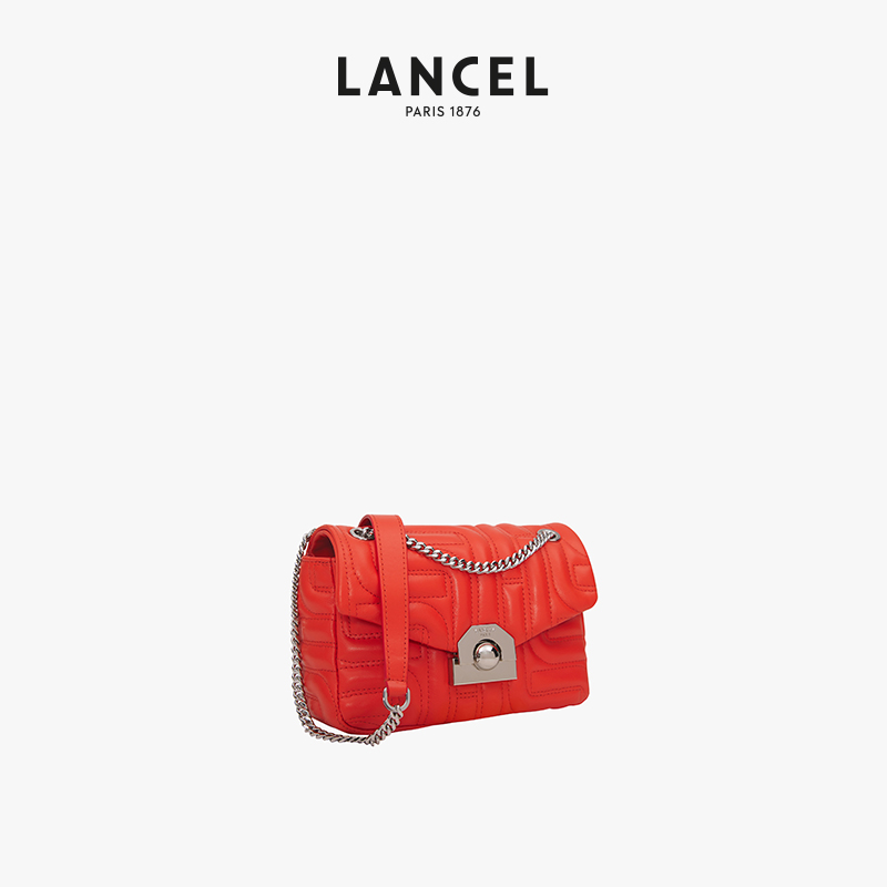 【中国限定款】LANCEL/兰姿 MIDI-MINUIT小号单肩斜挎包 绗缝设计 - 图0