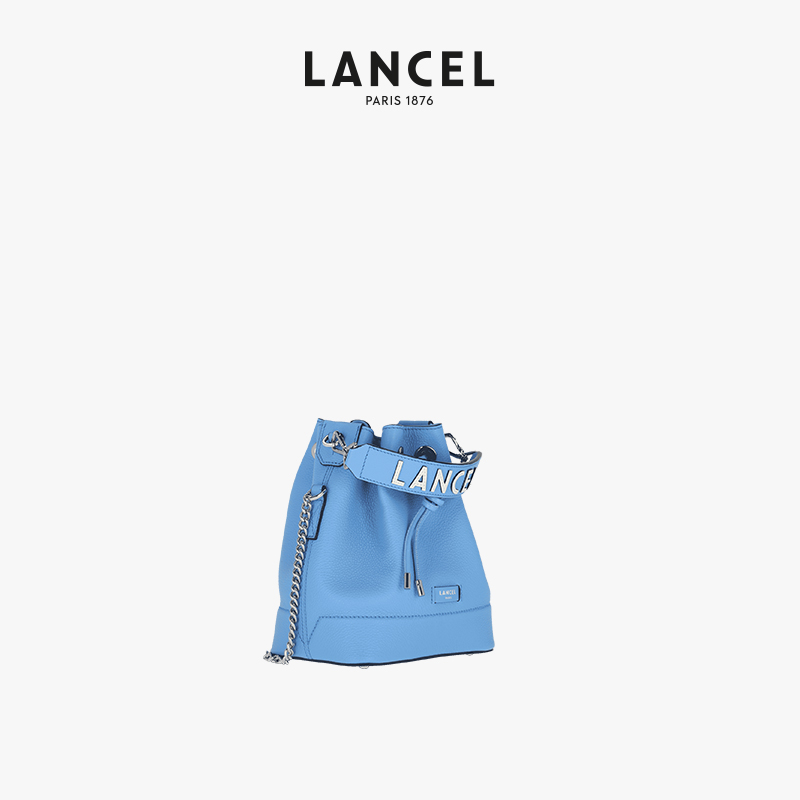 LANCEL/兰姿 Ninon经典款水桶包 小号单肩斜挎包 粒面牛皮 烧麦包 - 图0