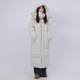 All-match solid color loose long over-knee down jacket