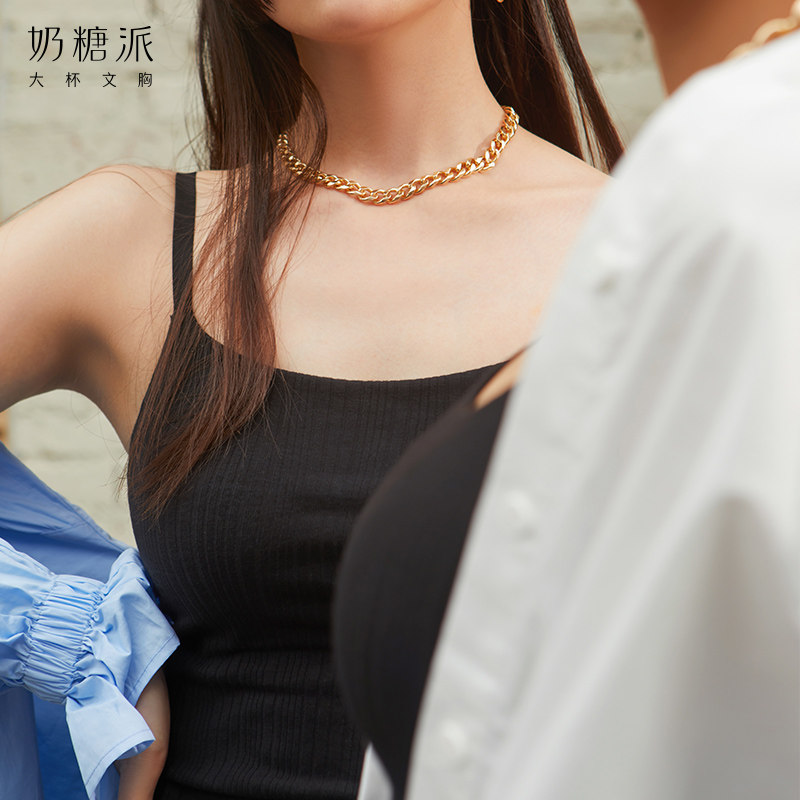 奶糖派大杯任意门吊带大胸显小内衣 奶糖派吊带/背心/T恤