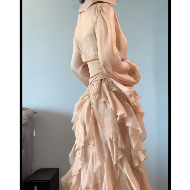 Early autumn wasteland style three-piece suit skirt