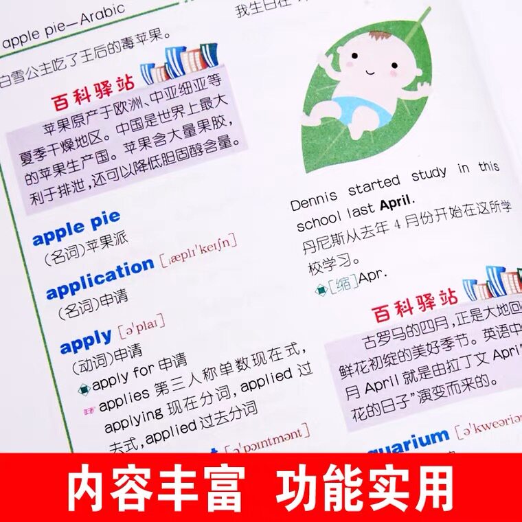 正版全套小学生专用成语词典多功能组词造句单词新版小学生全功能英汉词典彩图版小学汉英互译双解多功能工具书