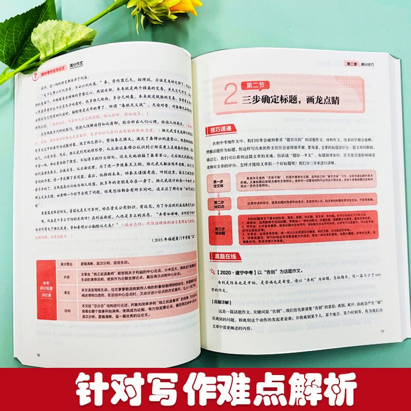 新中考作文夺冠王满分作文大全初中生优秀作文书大全初中生写作方法技巧七八九年级初一全国高分范文模版人教版中学生分类获奖作文