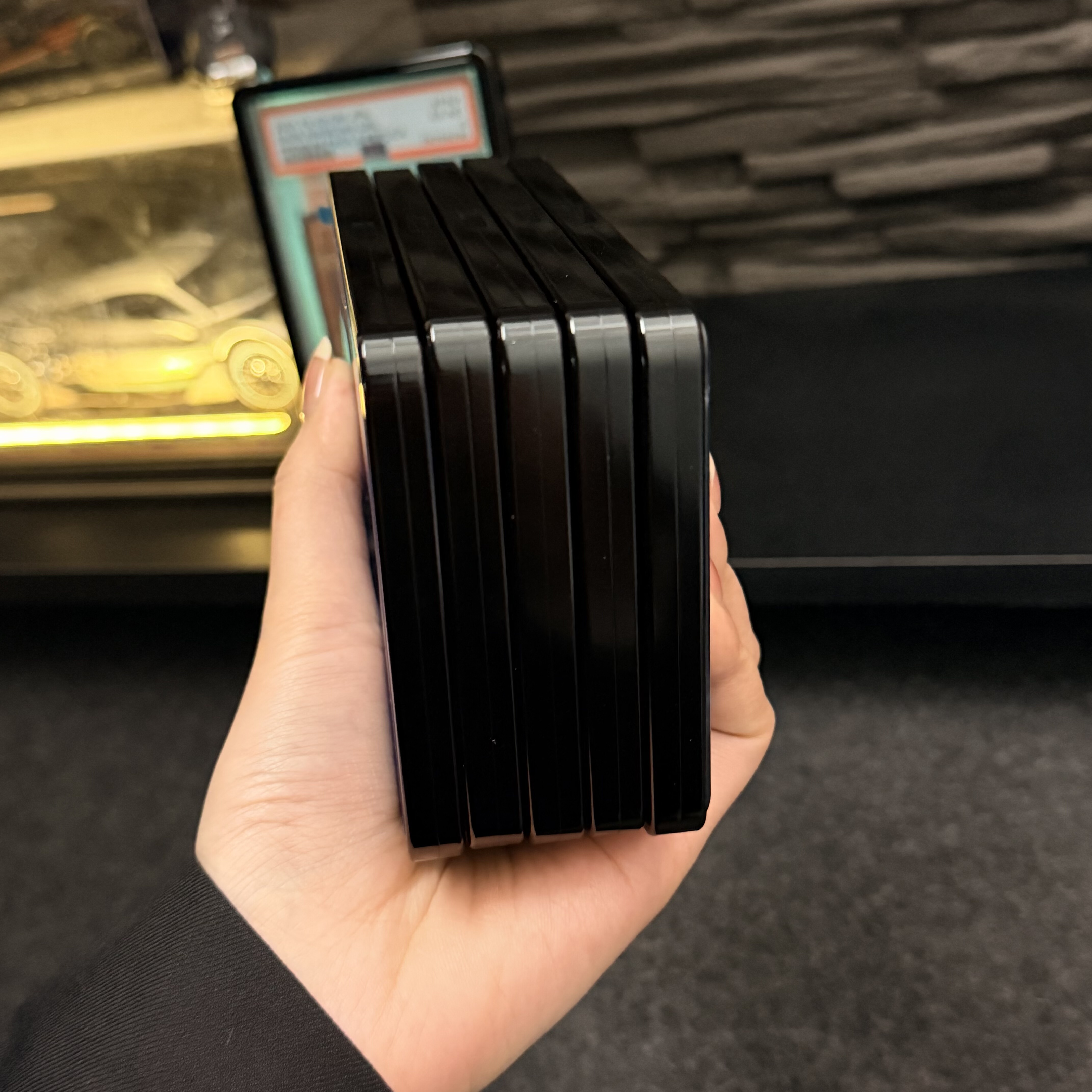 PSA/CGC35PT评级卡保护壳带支架款宝可梦球星卡防UV展示框保护套 - 图2