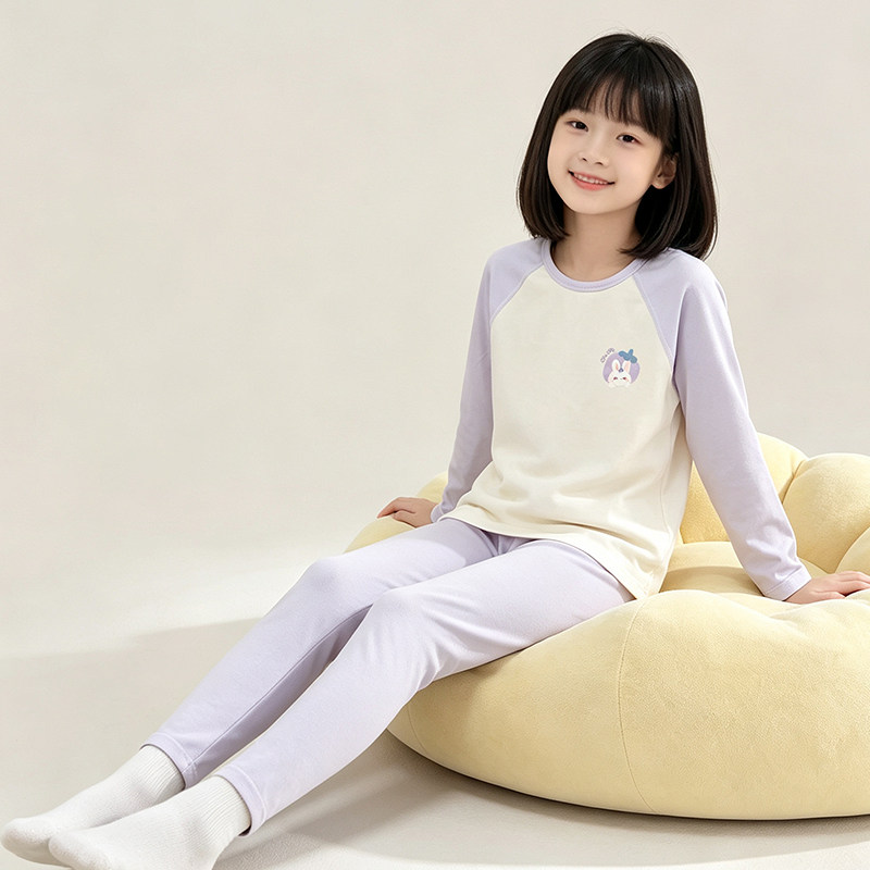 Fenton Clothing Class A antibacterial girls' long-sleeved pajamas