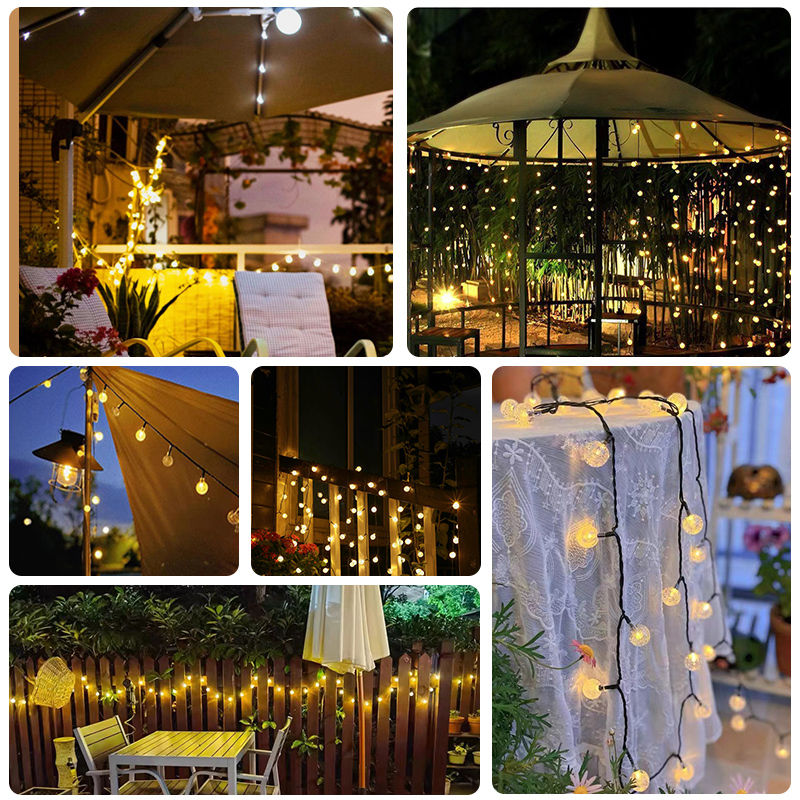 新款太阳能户外灯串景观庭院造景布置夜间氛围彩灯花园阳台装饰灯 - 图3