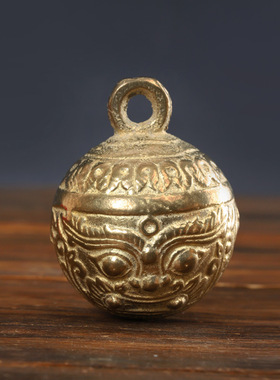 铜铃铛铜虎头铃宠物铃铛狗狗猫咪虎口铃牛羊马铃古法