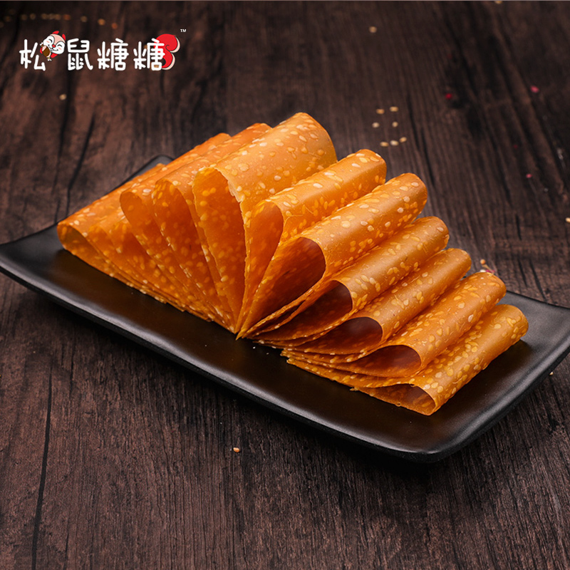 松鼠糖糖旗舰店湖南特产芝麻红薯片干软农家自制纯健康手工红薯皮地瓜干天然零食2