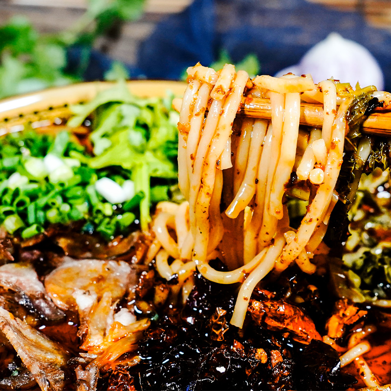 贵州特产水城羊肉粉六盘水羊肉原汤油辣椒代餐速食早餐米线土特产 - 图1