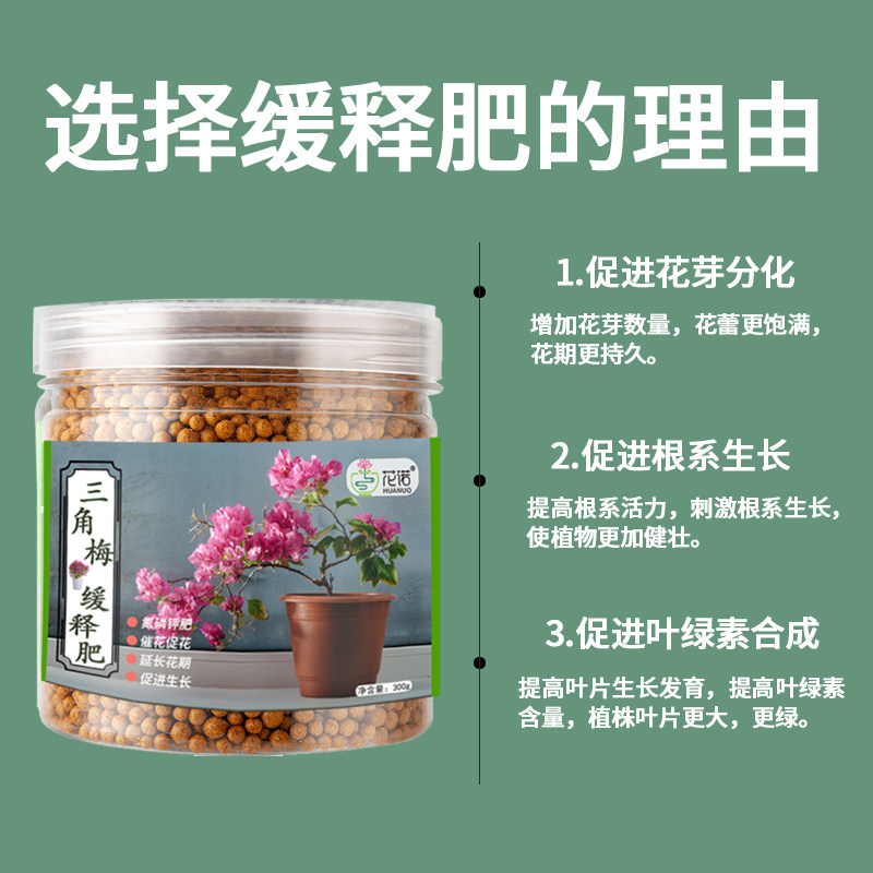 三角梅专用肥料盆栽家用缓释花肥四季促开花催花绿叶复合有机肥料