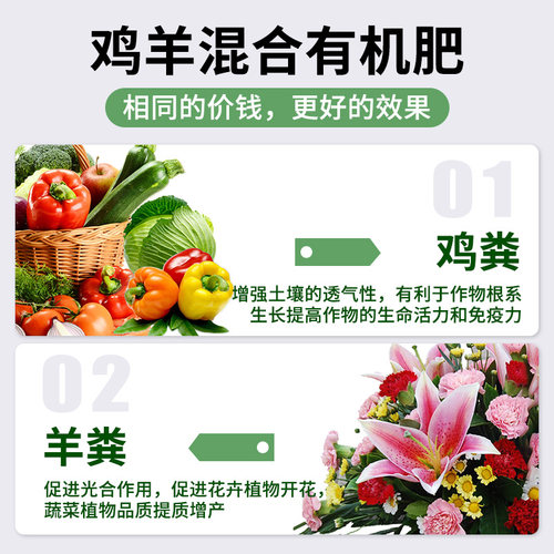 羊粪发酵有机肥料鸡粪肥农家肥蔬菜专用花卉绿植专用100斤种菜肥 - 图2