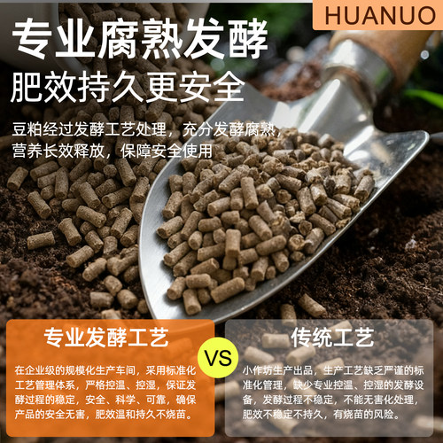 豆粕发酵颗粒生物有机肥植物花卉蔬菜专用大豆发酵豆饼颗粒肥菌肥 - 图2