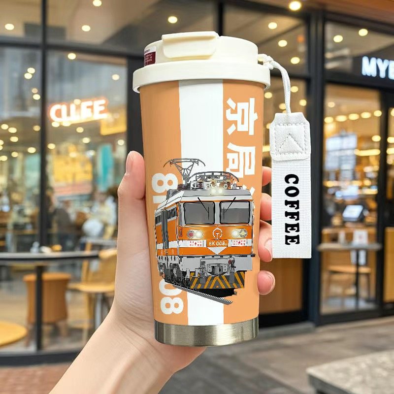 中国火车铁路保温杯高颜值儿童大容量男学生316不锈钢吸管水杯子,淘宝优惠券,粉丝福利购,淘宝优惠卷