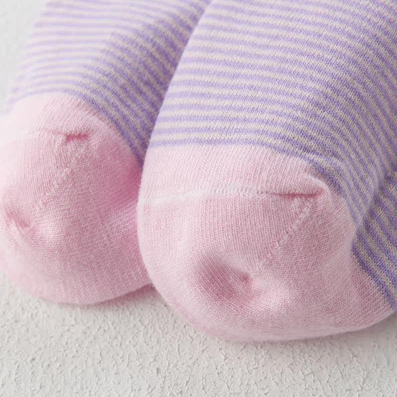 君兰梦6双糖果色条纹清新纯棉袜子 君兰梦内衣短袜/打底袜/丝袜/美腿袜