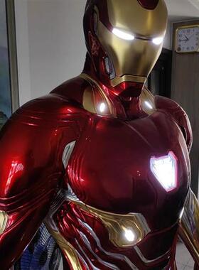 漫威大型比钢铁侠全身玻璃钢雕塑商场客厅装饰落地大摆件