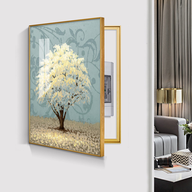 超薄电表箱装饰画2025新款配电箱装饰遮挡画现代简约电表盒挂画 - 图3