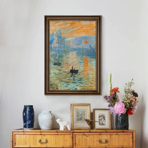 大芬村油画手绘莫奈装饰画美式复古玄关挂画风景客厅餐厅梵高名画 - 图2