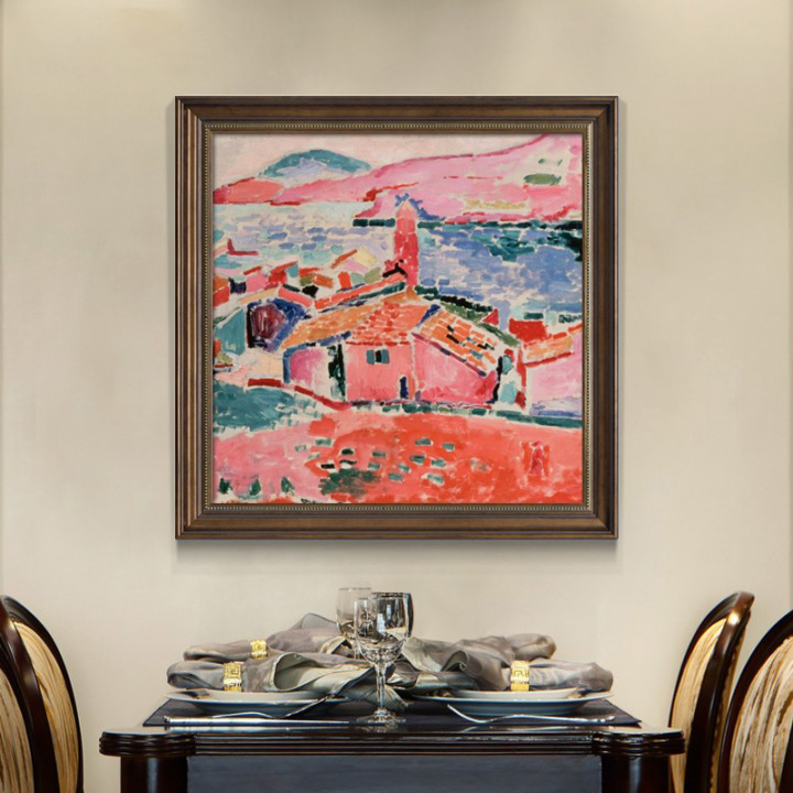 马蒂斯装饰画美式餐厅高级感挂画客厅新款小众壁画饭厅抽象油画 - 图2