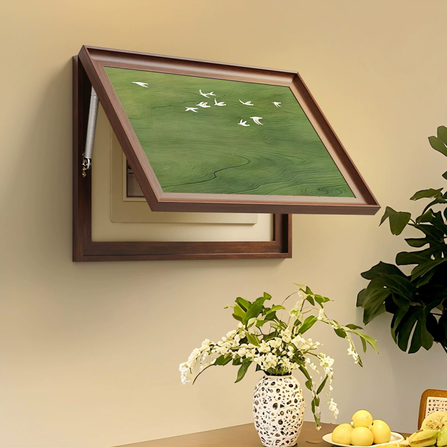 中古风电表箱装饰画法式复古免打孔配电箱壁画遮挡电闸盒盖板挂画,淘宝优惠券,粉丝福利购,淘宝优惠卷