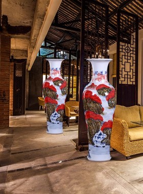 威弗列德手绘青花中式家居装饰