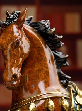 全铜摆件马上有钱马到成功摆件