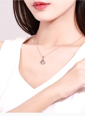 FEO饰品钻石项链女小众设计感