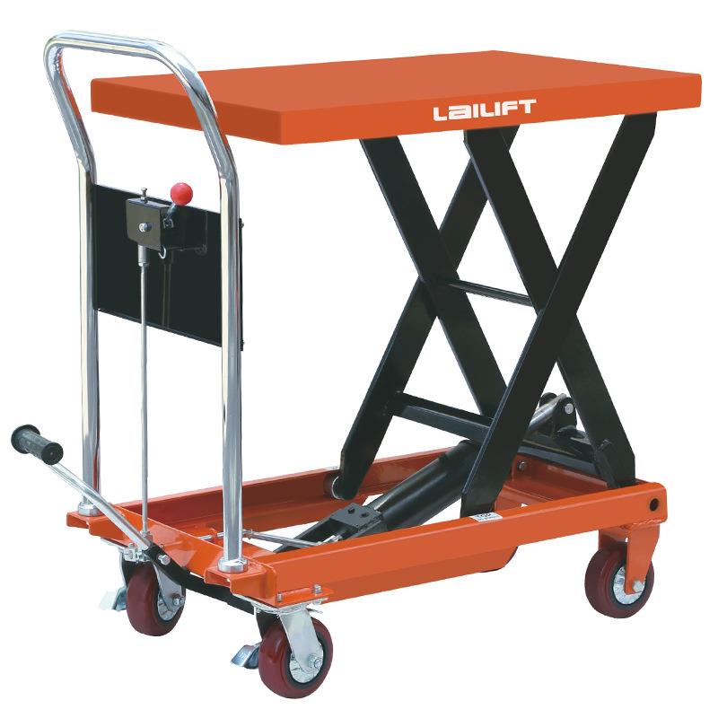 升降平台手动液压升降台叉车移动剪叉电动升降机液压平台车升降车 - 图1