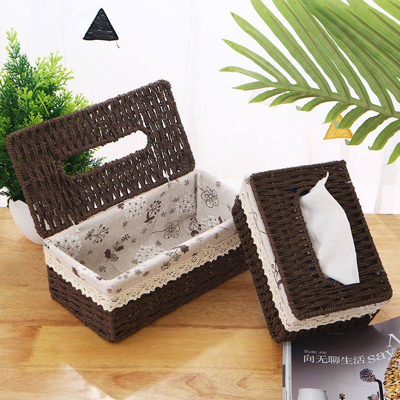 创意漂亮抽纸盒时尚家用桌面布艺花边餐桌蕾丝纸巾盒特色收纳篮田,淘宝优惠券,粉丝福利购,淘宝优惠卷
