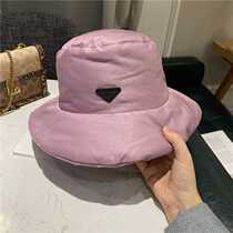 Bucket hat Winter New Small Fragrance Down Fisherman Hat