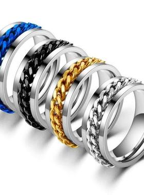 2023 ains eel 8/6mm n's Ring不锈钢男士戒指