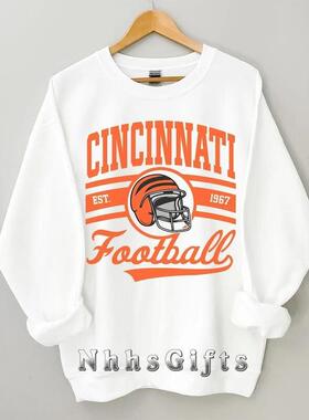 Z 29667 Men's vintage football print sweatshirt 士复古橄榄