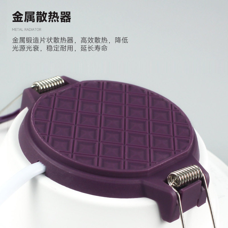 6寸白色商场筒灯4寸店铺用超薄天花灯2.5寸家用嵌入式led筒灯工厂 - 图2